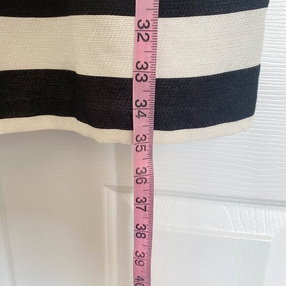 Loft Petite Womens Size 6P Black and White Stripe Work Attire Cocktail Dress - Picture 8 of 8